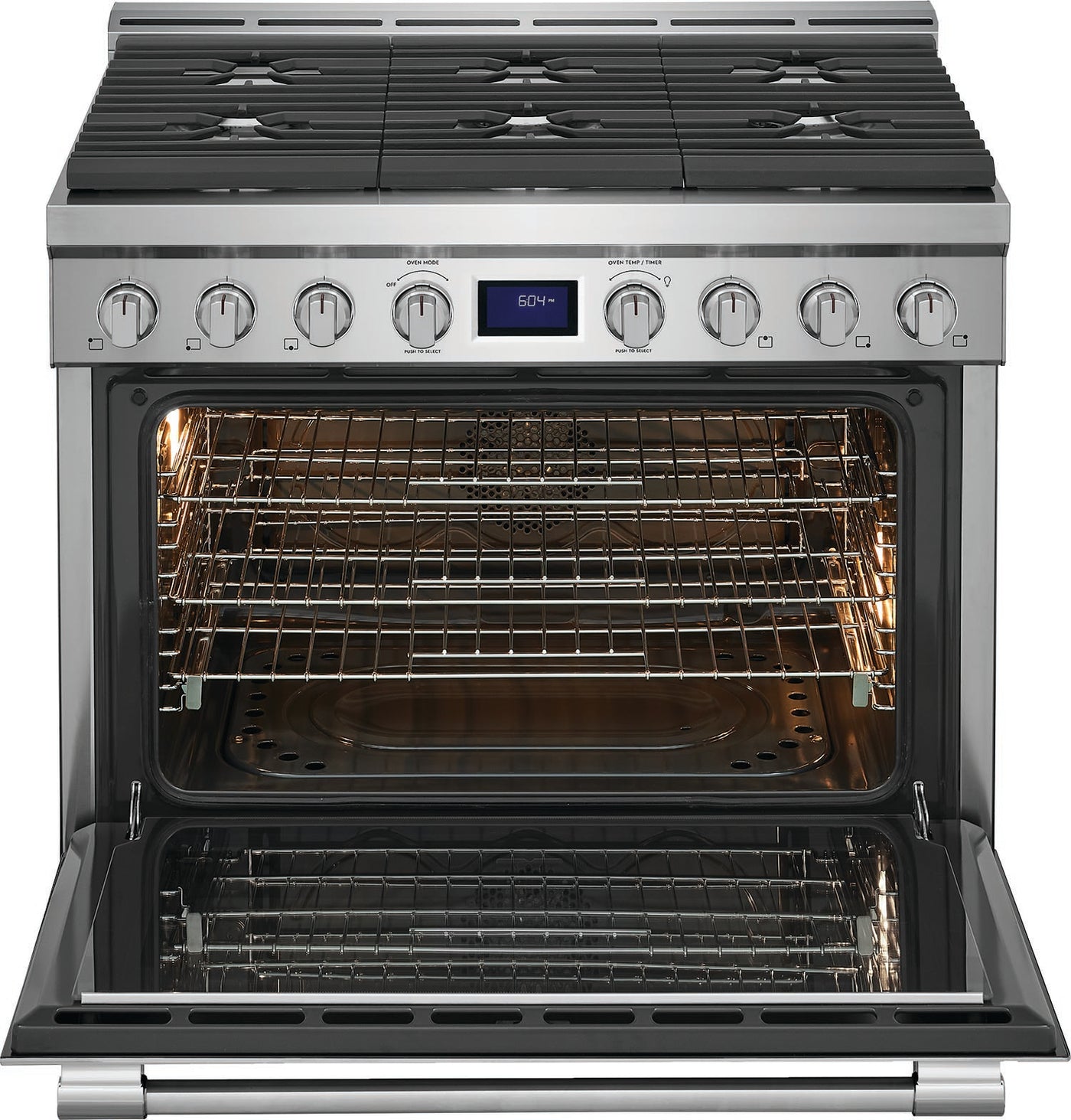 Frigidaire Professional Stainless Steel 36" Gas Front Control Freestanding Range (4.4 Cu. Ft) - PCFG3670AF