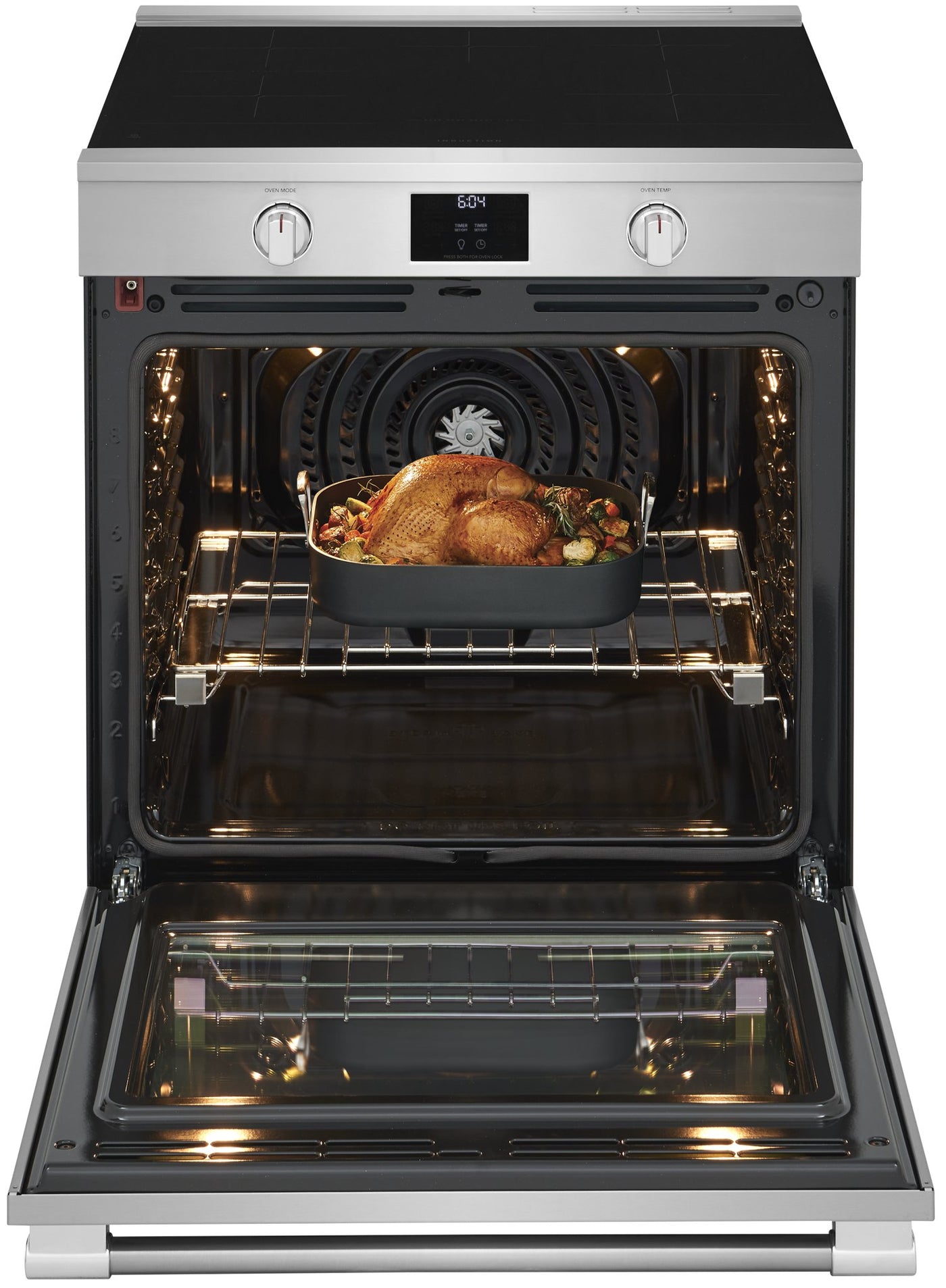 Frigidaire Professional Smudge-Proof® Stainless 30" Steel Induction Range with Total Convection (6.2 Cu. Ft) - PCFI308CAF