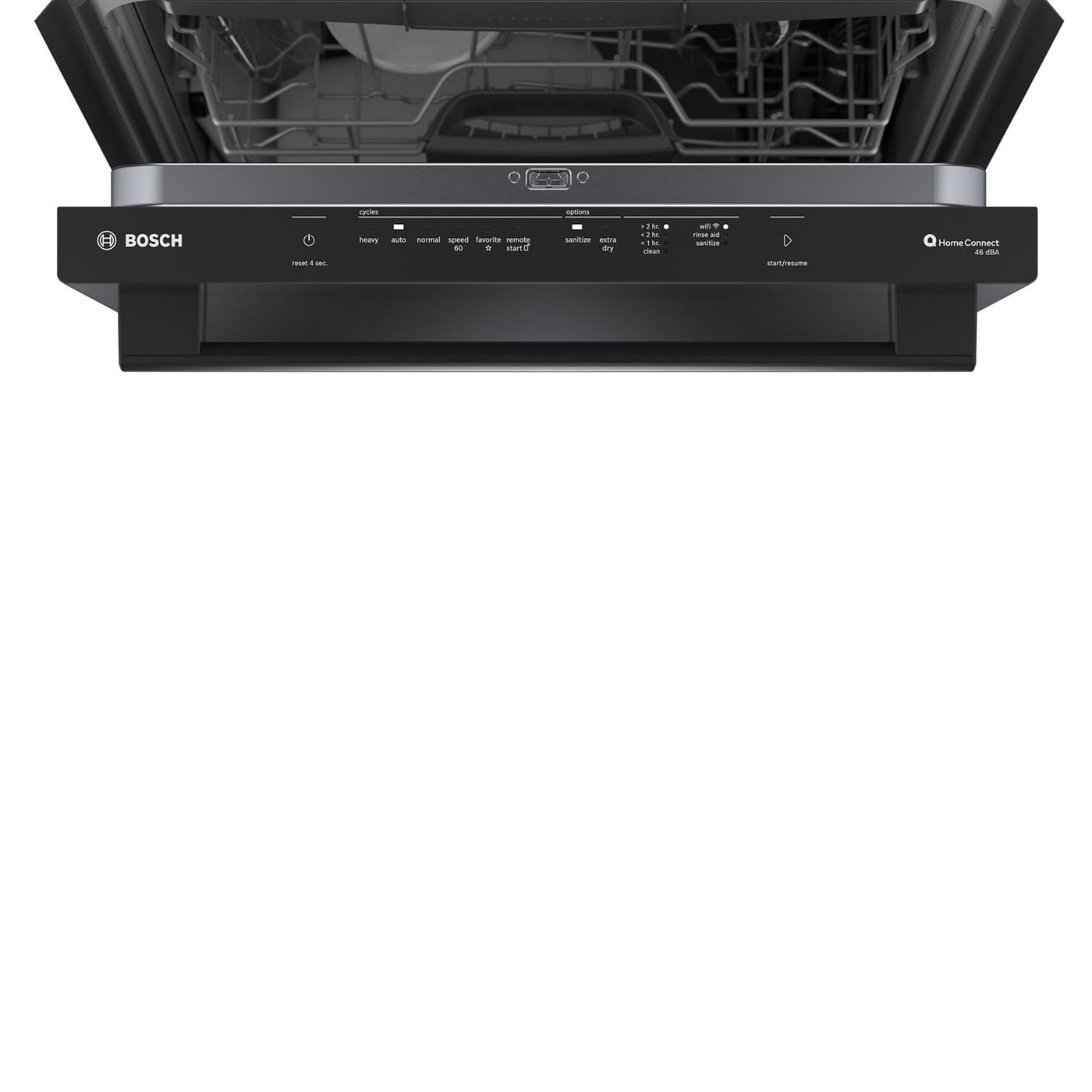 Bosch Black 24" Smart Dishwasher with Home Connect, Third Rack - SHX5AEM6N