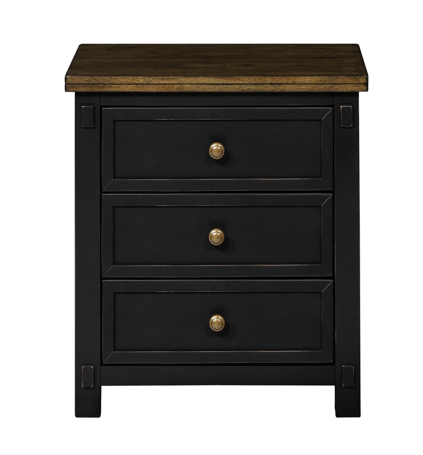 Stormy Ridge Night Table - Slate Black, Chicory