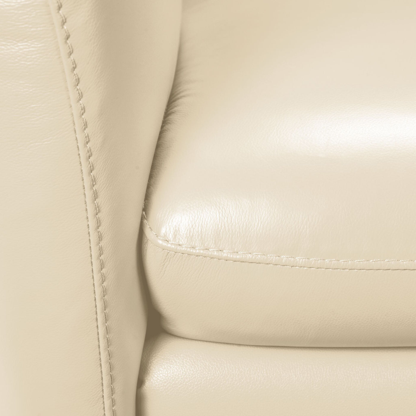 Carlino Leather Chair - Bisque