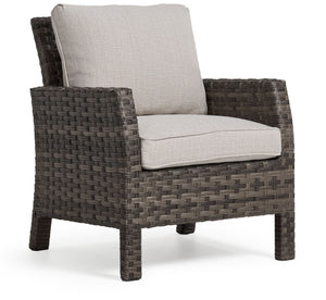 Acadia Outdoor Lounge Chair - Grey, Beige