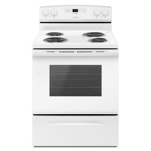 Amana White Freestanding Electric Range (4.8 Cu. Ft.) - YACR4303MFW