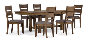 Brook Bay 7 Piece Extendable Dining Set - Sand, Brown