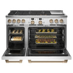 Café Matte White Commercial-Style Smart Dual Fuel Range with No-Preheat Air Fry (8.25 Cu. Ft) - C2Y486P4TW2