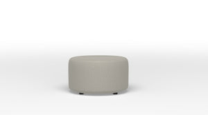 Caleb Round Ottoman - Stucco Beige