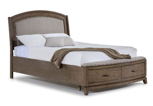 Camelot 3 - Piece King Storage Bed - Burnished Beige