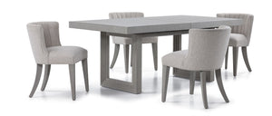 Cascade 5-Piece Extendable Dining Table Set - Dovetail Grey