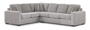 Celeste 2-Piece Sectional with Right-Facing Sofa - Grey