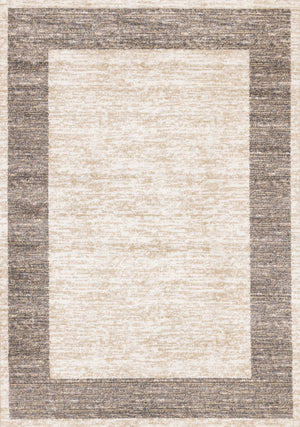 Earthly Essence 5'3" x 7'7" Distressed Border Area Rug - Taupe