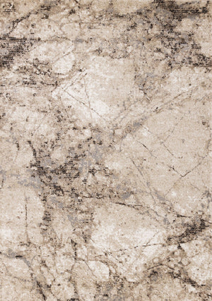 Natural Granite 5'3" x 7'7" Etched Stone Plush Area Rug - Beige