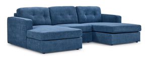 Connex 3-Piece Modular Chaise - Blue