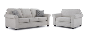 Duffield Sofa and Chair and a Half Set - Sutton Light Beige