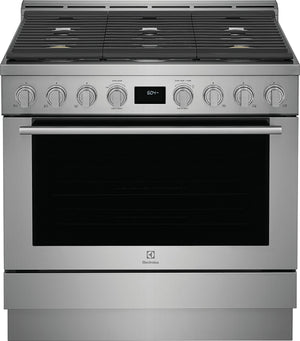 Electrolux Stainless Steel Front Control Freestanding Gas Range (4.4 Cu. Ft.) - ECFG3668AS