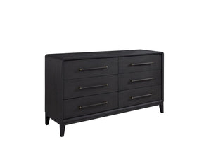 Elure 6 Drawer Dresser - Peppercorn