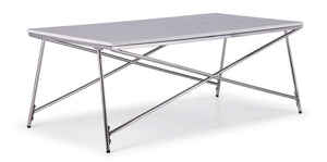 Farah Coffee Table - White and Chrome