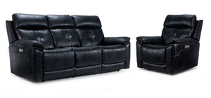 Franco Triple Power Reclining Sofa and Chair Set - Eclipse