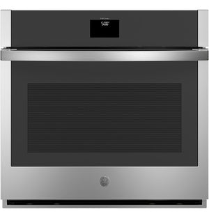 GE Stainless Steel 30" Built-In Convection Single Wall Oven  (5.0 Cu.Ft.) with No Preheat Air Fry - JTS5000SVSS