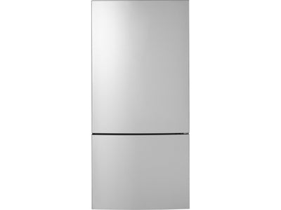 GE Fingerprint Resistant Stainless Steel Bottom Mount Refrigerator (17.7 Cu. Ft.)- GBE17HYRFS