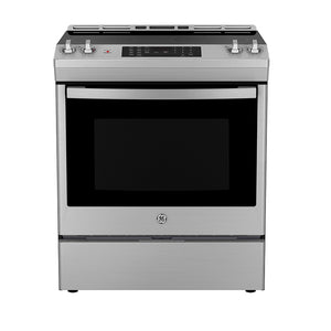 GE Stainless Steel Slide-In Electric Convection Range with No-Preheat Air Fry (5.0 Cu. Ft.) - JCS830SVSS