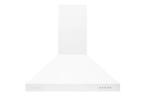 Hauslane Matte White 30" Chimney Range Hood - WM-530WHT-30B