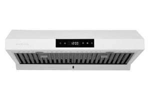 Hauslane Matte White 30" 860 CFM Under Cabinet Range Hood - UC-PS18WHT-30