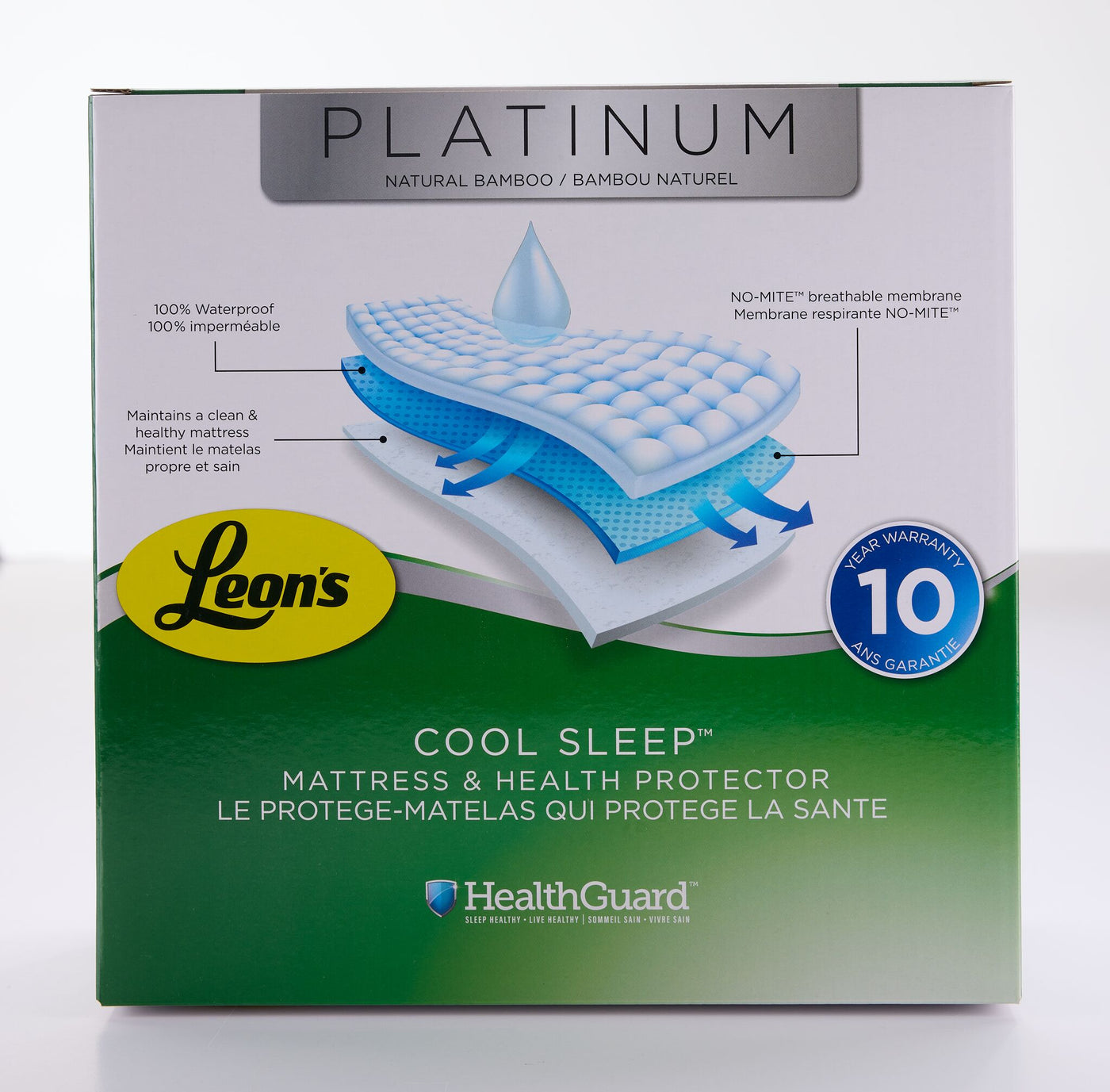 Platinum Twin Mattress Health Guard & Pillow Protectors - Bamboo