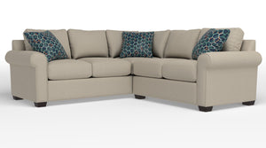 Jayden 2-Piece Sectional with Right-Facing Loveseat - Arlo Beige