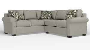 Jayden 2-Piece Sectional with Right-Facing Loveseat - Stucco Beige