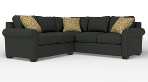 Jayden 2-Piece Sectional with Left-Facing Loveseat - Bondi Dark Grey