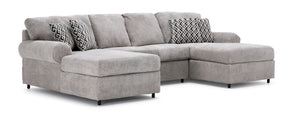 Jupiter 3-Piece Sectional - Ash Grey