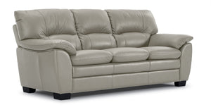 Kendrick Leather Sofa - Silver Grey