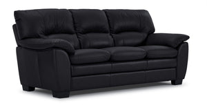 Kendrick Leather Sofa - Black