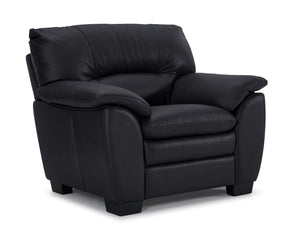 Kendrick Leather Chair - Black