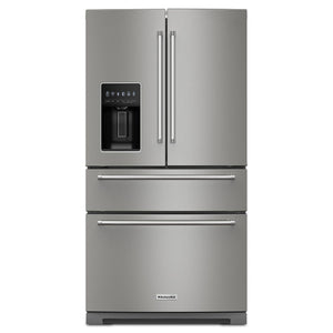 KitchenAid PrintShield Stainless French Door Refrigerator (26.2 Cu.Ft.) - KRMF536RPS