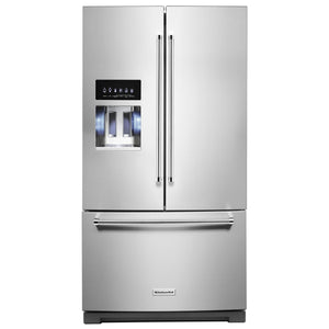 KitchenAid PrintShield™ Stainless Steel French Door Refrigerator (27 Cu.Ft.) - KRFF577KPS