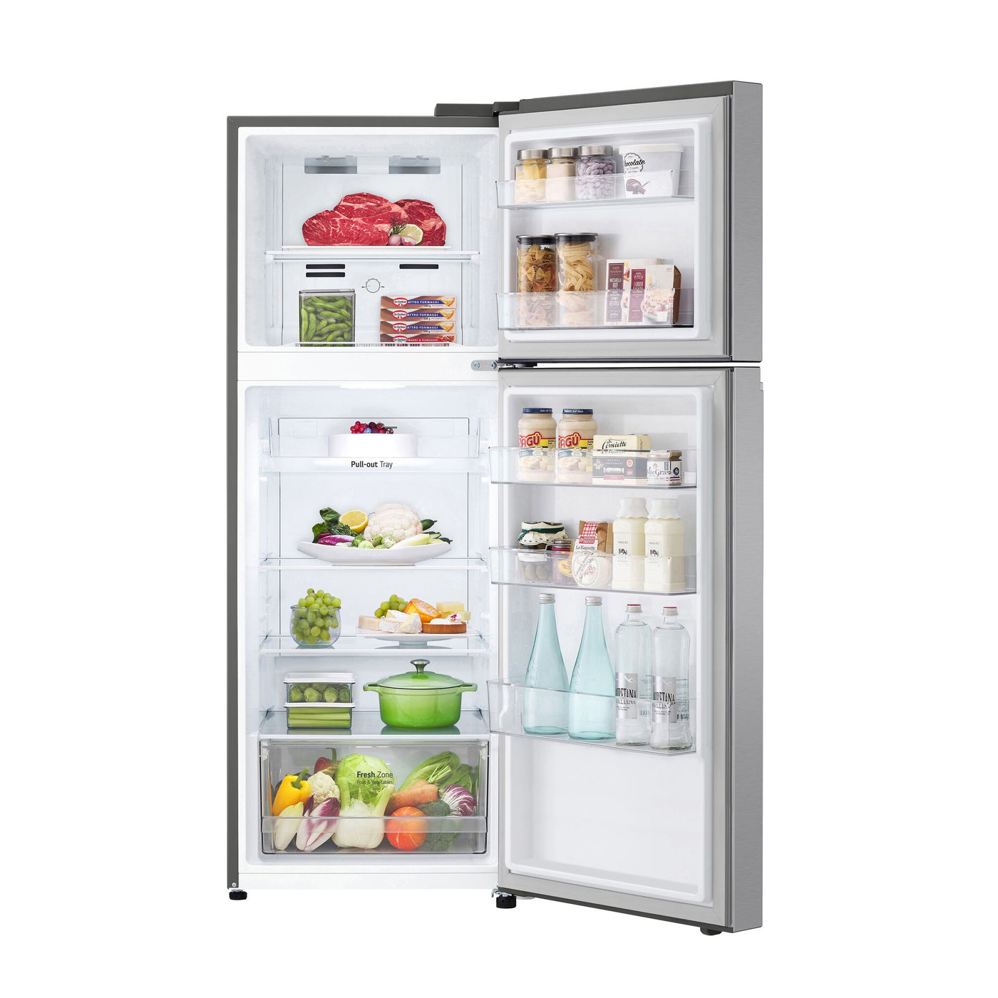 LG Platinum Silver Counter-Depth Compact Top Freezer Refrigerator with DoorCooling+ (11 cu.ft) - LT11C2000V