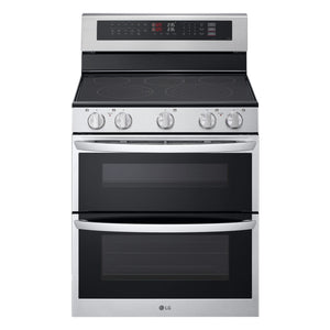 LG Stainless Steel Electric Double Oven Freestanding Range with ProBake Convection® and Air Fry (7.3 Cu.Ft) - LDEL7324SE