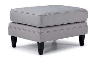 Lancaster Ottoman - Silver