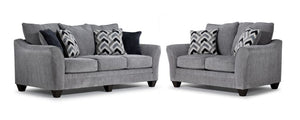 Lauchlin Sofa and Loveseat Set - Haze