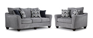 Lauchlin Sofa and Chair Set - Haze