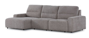 Levine Power Sliding Sofa Bed - Taupe