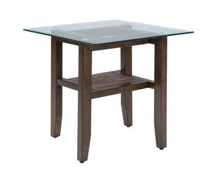 Mars 24" End Table - Dark Brown