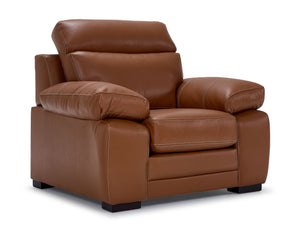 Morrison II Leather Chair - Cognac