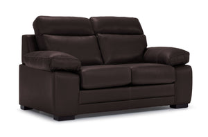 Morrison II Leather Loveseat - Brown