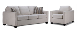 Safia Sofa and Chair Set - Bone