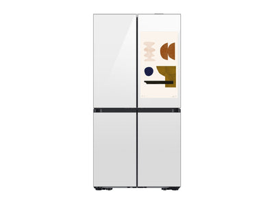 Samsung BESPOKE White Glass 4-Door Flex Refrigerator with Beverage Centre (22.8 cu.ft.) -RF23DB960012AA