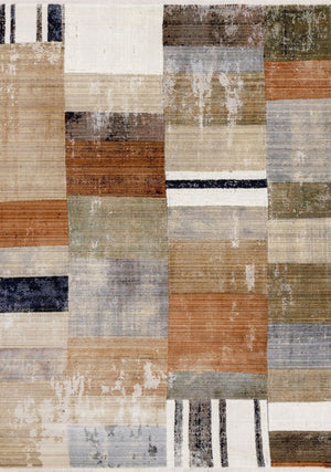 Serene 5'3" x 7'10" Patchwork Quilt Design Area Rug