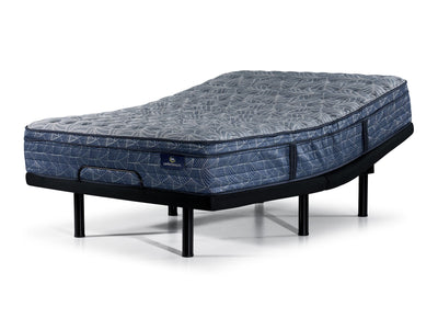 Serta® Perfect Sleeper Thrive Medium Euro Top King Mattress and L2 Pro Motion Adjustable Base
