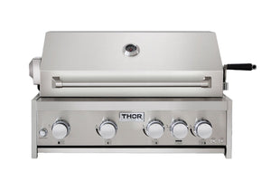 Thor Kitchen Stainless Steel Modular Pro-Style Outdoor Propane Grill with 4 Burners and one Rotisserie Burner - MK04SS304